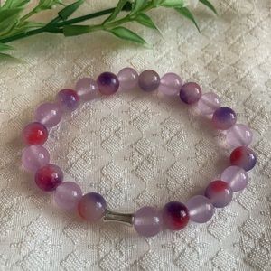 Purple Chalcedony Stack Bracelet